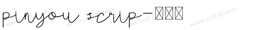 pinyou scrip字体转换